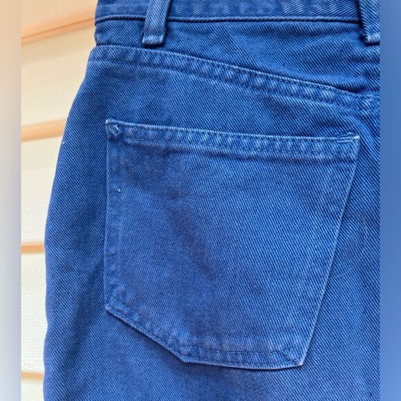 Abercrombie & Fitch washed out blue jean mini skirt, snap & zipper closure, 4 - Picture 8 of 9